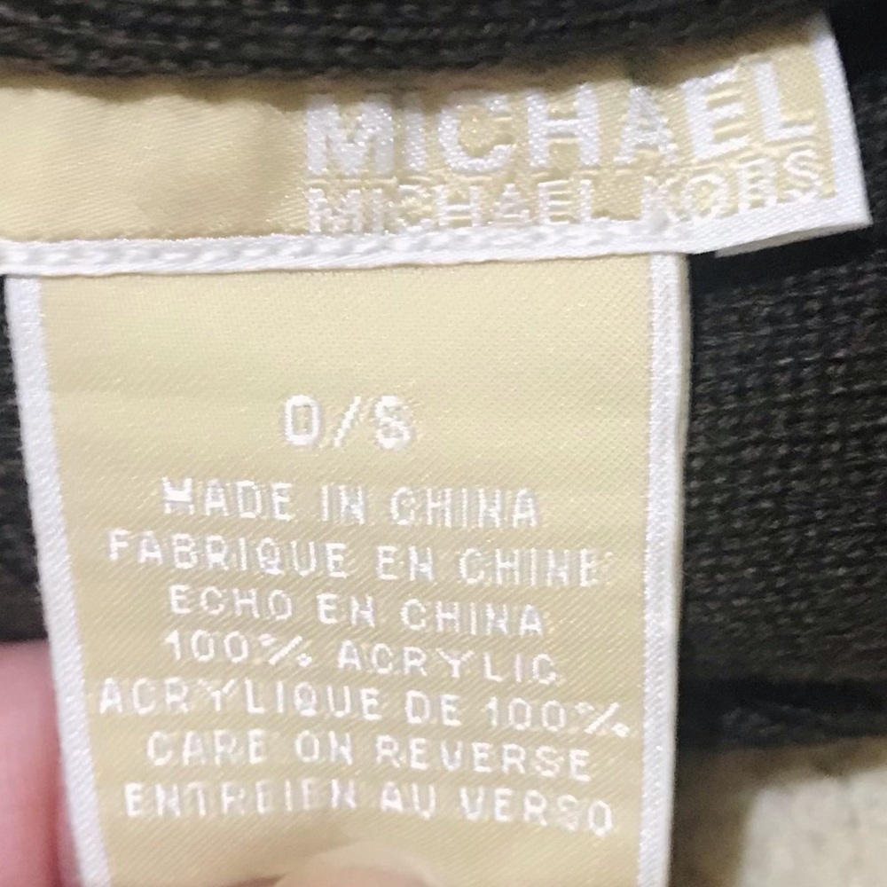 🆕🔥MK SUPER CUTE&SUPER SOFT&CHIC SLOUCH BEANIE!!CHOCALTE BROWN&WHITE/OFF WHITE - Picture 5 of 7